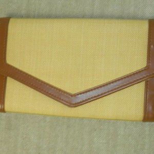 Vintage Mr. Ralph Clutch Purse Brown Straw Made In